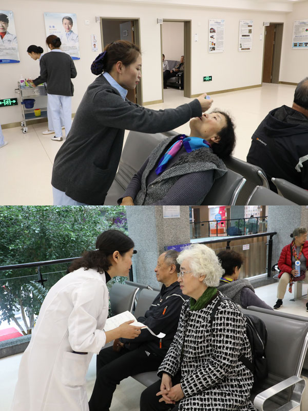医生关心患者